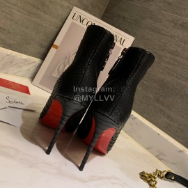 Christain Louboutin Black New Calf High Heeled Boots For Women 