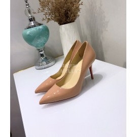 Christain Louboutin Pigalle Vernis Leather Pointed High Heels For Women 