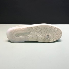 Coach Fashion Leather Suede Sneakers For Men White