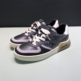 Coach Fashion Leather Suede Sneakers For Men Black