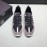 Coach Fashion Leather Knitted Fabric Sneakers For Men Black