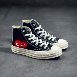 Converse Cdg Play Casual High Sport Canvas Shoes Black