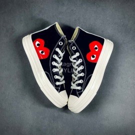 Converse Cdg Play Casual High Sport Canvas Shoes Black