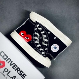 Converse Cdg Play Casual High Sport Canvas Shoes Black