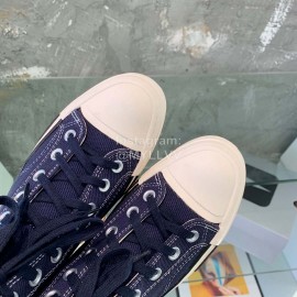 Converse Rickowens Casual High Sport Canvas Shoes Navy