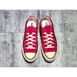 Converse Chuck 1970s Casual Canvas Shoes Rose Red