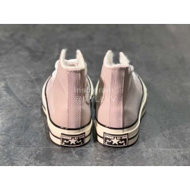 Converse Chuck 70s Leather Wool High Top Shoes Pink