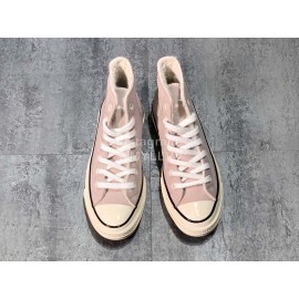 Converse Chuck 70s Leather Wool High Top Shoes Pink