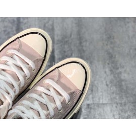Converse Chuck 70s Leather Wool High Top Shoes Pink