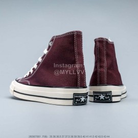 Converse 1970s Casual High Top Canvas Shoes Wine Red