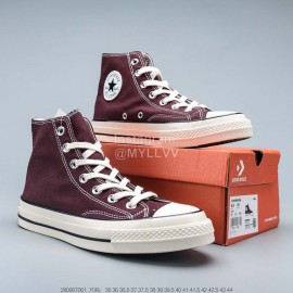 Converse 1970s Casual High Top Canvas Shoes Wine Red