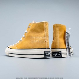 Converse 1970s Casual High Top Canvas Shoes Yellow