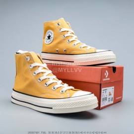 Converse 1970s Casual High Top Canvas Shoes Yellow