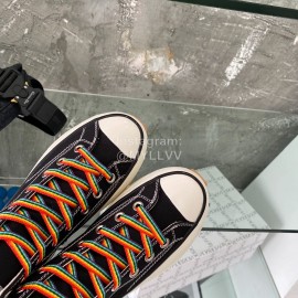 Converse Runstar Thick Soled High Top Shoes For Men And Women Black