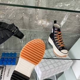 Converse Runstar Thick Soled High Top Shoes For Men And Women Black