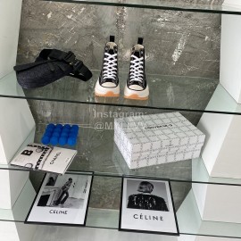 Converse Runstar Thick Soled High Top Shoes Black For Men And Women 