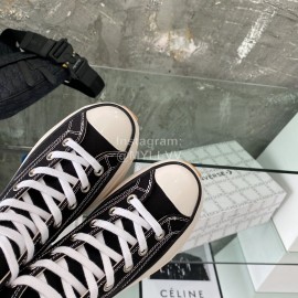 Converse Runstar Thick Soled High Top Shoes Black For Men And Women 