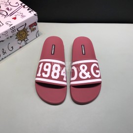 DG Fashion Soft Rubber Slippers For Men And Women Wine Red