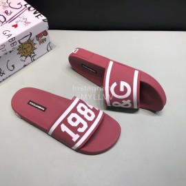 DG Fashion Soft Rubber Slippers For Men And Women Wine Red