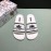 DG Fashion Soft Rubber Slippers White For Men And Women