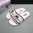 DG Fashion Soft Rubber Slippers White For Men And Women