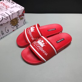 DG Fashion Soft Rubber Slippers For Men And Women Red