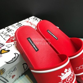 DG Fashion Soft Rubber Slippers For Men And Women Red