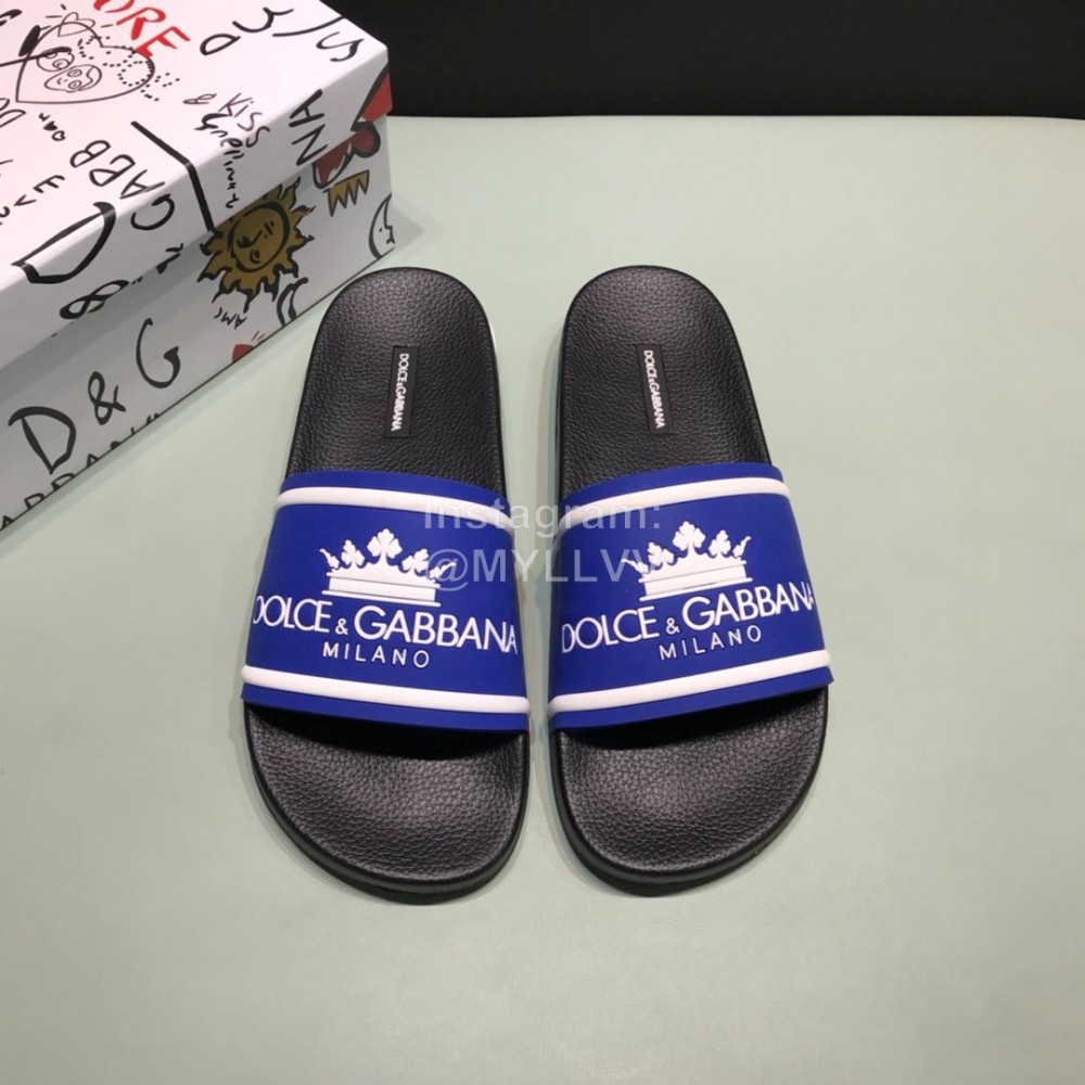 DG Fashion Soft Rubber Slippers For Men And Women Blue