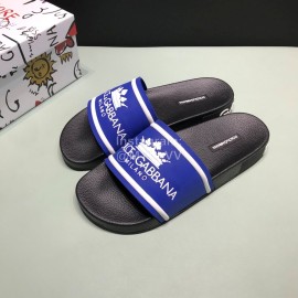 DG Fashion Soft Rubber Slippers For Men And Women Blue