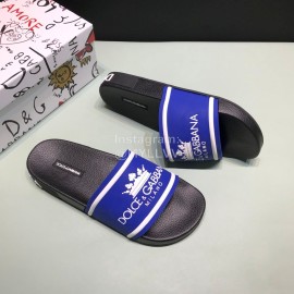 DG Fashion Soft Rubber Slippers For Men And Women Blue