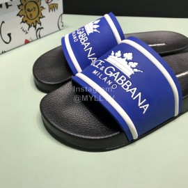 DG Fashion Soft Rubber Slippers For Men And Women Blue