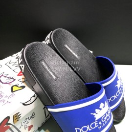 DG Fashion Soft Rubber Slippers For Men And Women Blue