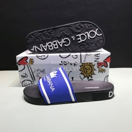 DG Fashion Soft Rubber Slippers For Men And Women Blue
