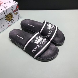 DG Fashion Soft Rubber Slippers For Men And Women Black