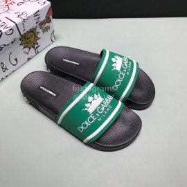 DG Fashion Soft Rubber Slippers For Men And Women Green