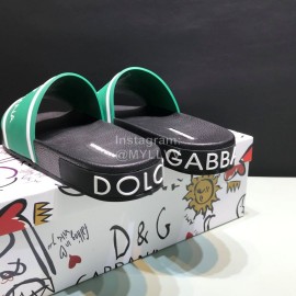 DG Fashion Soft Rubber Slippers For Men And Women Green