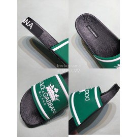 DG Fashion Soft Rubber Slippers For Men And Women Green