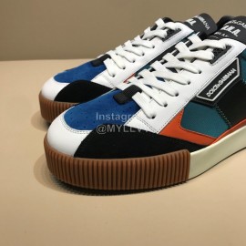 DG Autumn Winter Leather Casual Sneakers For Men Blue