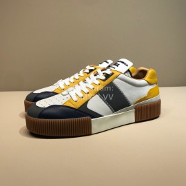 DG Autumn Winter Leather Casual Sneakers For Men Yellow