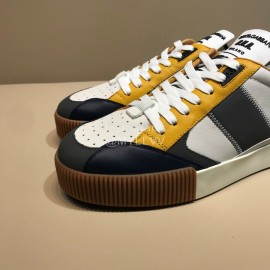 DG Autumn Winter Leather Casual Sneakers For Men Yellow