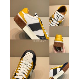 DG Autumn Winter Leather Casual Sneakers For Men Yellow