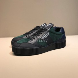 DG Autumn Winter Leather Casual Sneakers For Men Green