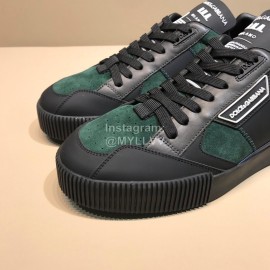 DG Autumn Winter Leather Casual Sneakers For Men Green
