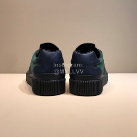 DG Autumn Winter Leather Casual Sneakers For Men Green