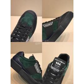 DG Autumn Winter Leather Casual Sneakers For Men Green