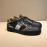 DG Autumn Winter Leather Casual Sneakers For Men Black