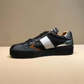 DG Autumn Winter Leather Casual Sneakers For Men Black