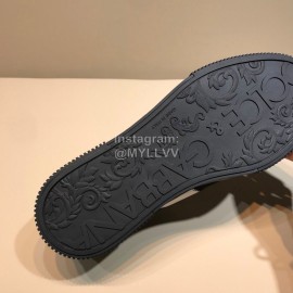 DG Autumn Winter Leather Casual Sneakers For Men Black