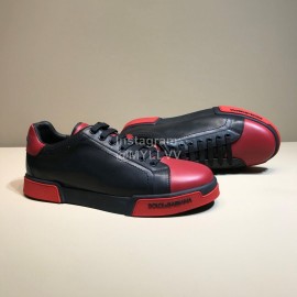 DG Autumn Winter Leather Casual Sneakers For Men Red