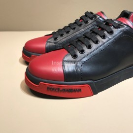 DG Autumn Winter Leather Casual Sneakers For Men Red